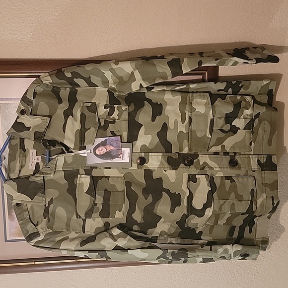 Nili Lotan Green Camouflage Jacket - Picture 8 of 16